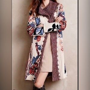 Anthropologie Sleeping on Snow Sweater Jacket